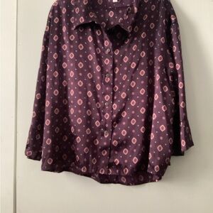 Women's Purple Patterned Top